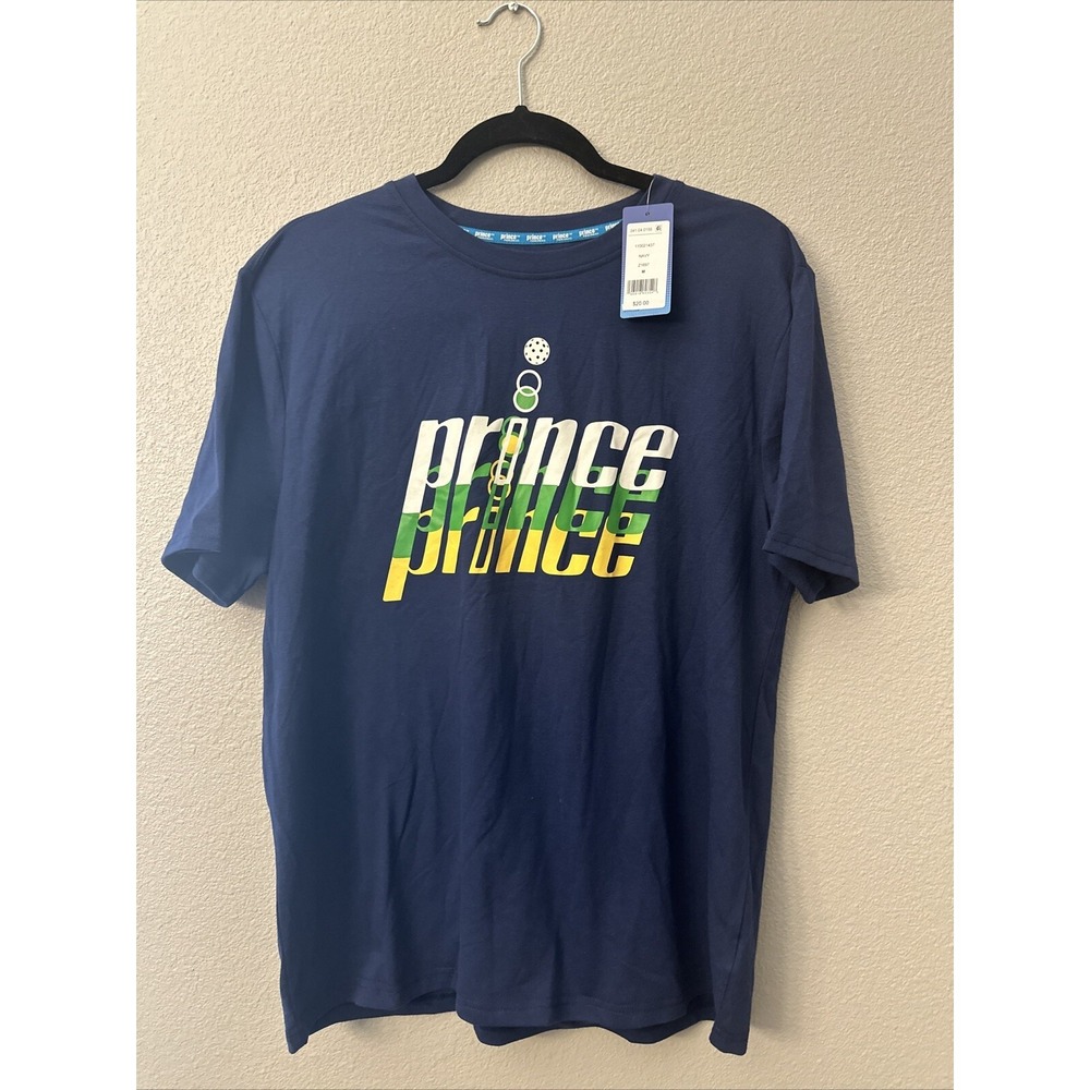NWT Prince Pickleball T-Shirt Navy Blue Sporty Athletic Wear Size Medium